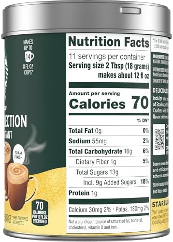 Starbucks Crema Collection Premium Instant Madagascar Vanilla Flavored Instant Coffee, 100% Arabica Beans, 3 Tins (7.12 Oz Each)