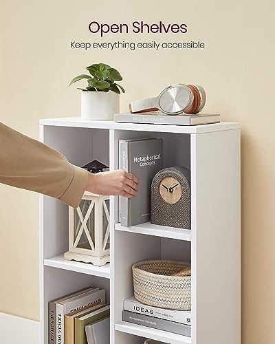 VASAGLE Set of 2 Bookshelves, 5 Cubes, 19.7 x 9.4 x 31.5 Inches