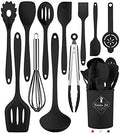 Black Kitchen Utensils Set-12 Pieces Silicone Cooking Utensils Set