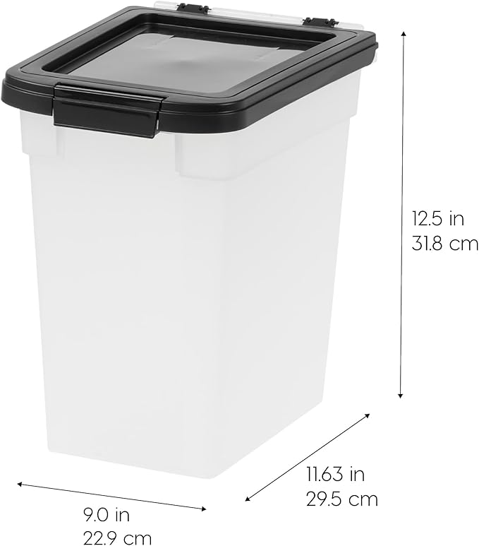 IRIS USA Airtight Dog Food Storage Container, 2 Pack, - Image 2
