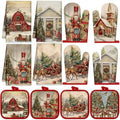 SiliFine 12 Pcs Christmas Kitchen Accessories Set Nutcracker Style
