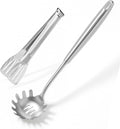 Newness 304 Stainless Steel Spaghetti Server and Spaghetti Tong, Pasta Spoon by NewnessFocusOnStainlessSteel