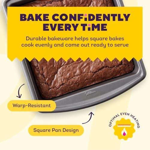 Wilton Platinum Non-Stick Square Pan, Made Without PFAS, 9 x 9 in