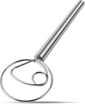 Danish Dough Whisk Stainless Steel Hook Dutch Bread Mixer Hand Tool by Agttete