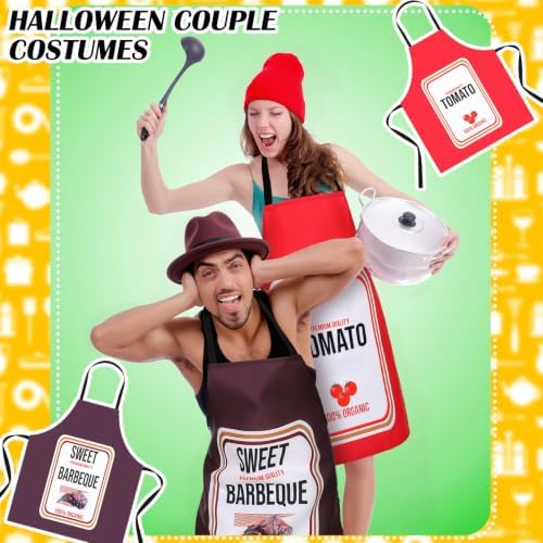 Shinymoon 6 Pcs Halloween Condiments Apron Costume Group Cosplay