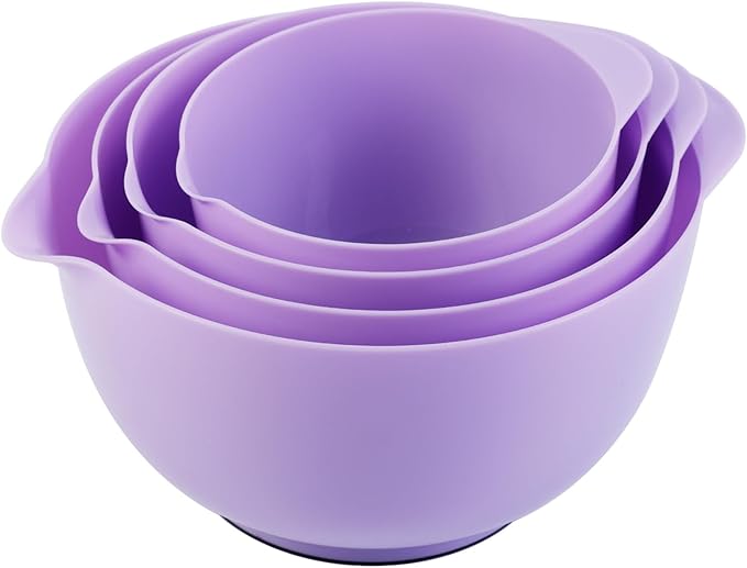 BoxedHome Nesting Plastic Mixing Bowl Set, 4 Piece Mixing Bowl Set - Image 6