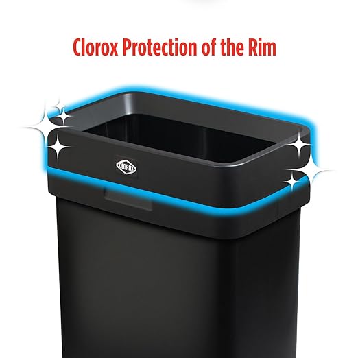 Clorox 13 Gallon Trash Can - 50L Slim Open Top Garbage Bin - Image 5