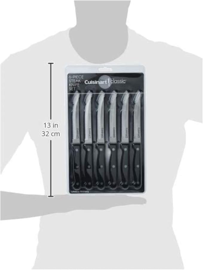 Cuisinart Knife Set, Lightweight, Stainless Steel & Durable, C77TR-6PSK - Image 2