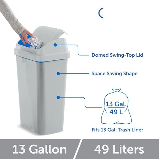 SKYREN 13 Gallon Kitchen Trash Can - Image 5