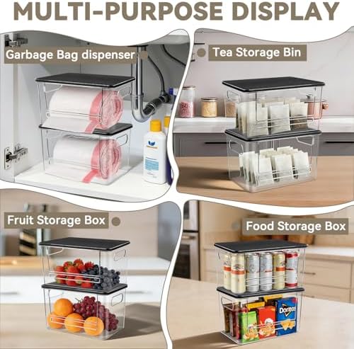 Trash Bag Dispenser Under Sink Organizer for Pantry, Kitchen