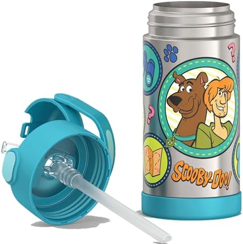 THERMOS FUNTAINER Water Bottle with Straw, 12oz, Scooby-Doo