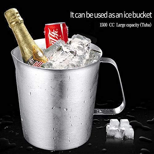 48Oz/6Cup Stainless Steel Pitcher, 1.50 Liter Metal Container - Image 2