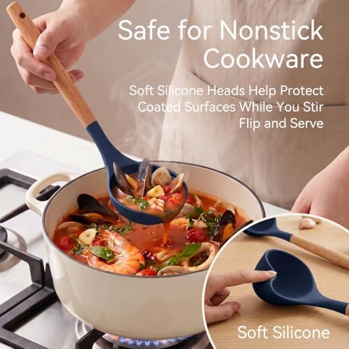 Silicone Kitchen Utensils Set, Heat-Resistant Cooking Utensils, BPA-Free