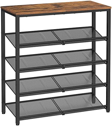 VASAGLE 5-Tier Shoe Rack, Adjustable, Freestanding