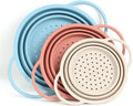 Silicone Colander Set – Collapsible Platinum Silicone Strainer by SelectShen%E2%84%A2EcoPremiumLiving