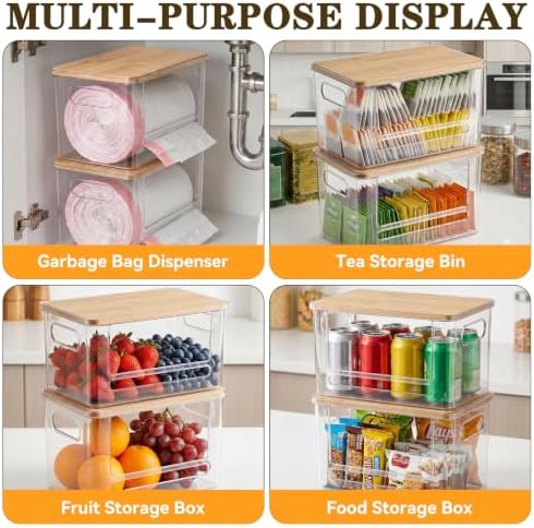 Trash Bag Dispenser Under Sink Organizer for Pantry, Kitchen, 2 Pack