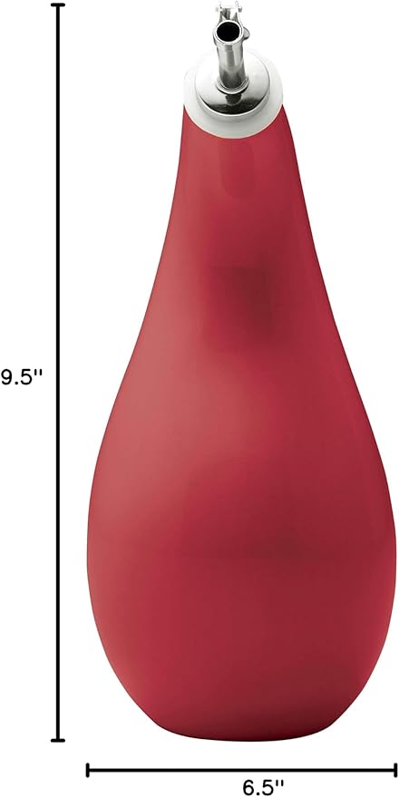 Rachael Ray Solid Glaze Ceramics EVOO Olive Oil Bottle Dispenser - Image 5