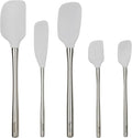 Tovolo Stainless Steel Handled Silicone Spatula Set of 5 Oyster Gray, by Tovolo