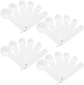 Frienda 20 Pieces White Plastic Measuring Cup Spoons by Frienda