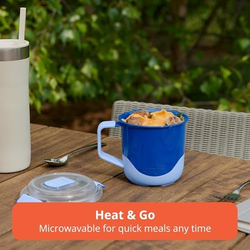 Rubbermaid Pack & Go 660mL Soup Mugs, 3-Pack, 100% Leakproof Meal Prep Containers, Dishwasher-Safe and Microwave-Safe