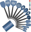 Coukre Silicone Kitchen Cooking Utensils Set, Heat Resistant, 14-Piece