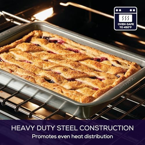Circulon Nonstick Bakeware Rectangle Baking Pan / Cake Pan, 9 Inch x 13 Inch, Gray