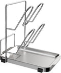 YQh pot lid holder, Two-compartment Stainless Steelcooking rack, pot lid holder by YQh