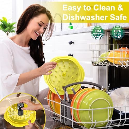 Chicken Shredder Tool Twist Large Meat Shredder with Brush&Fork, Yellow