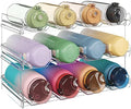 Lifewit Stackable Water Bottle Organizer for Cabinet, Clear Tumbler Holder