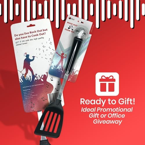 Rockstar Microphone Spatula - Fun Kitchen Gadget for Singers & Music Lovers - Funny Novelty Cooking Utensil for Kitchen Rockstar