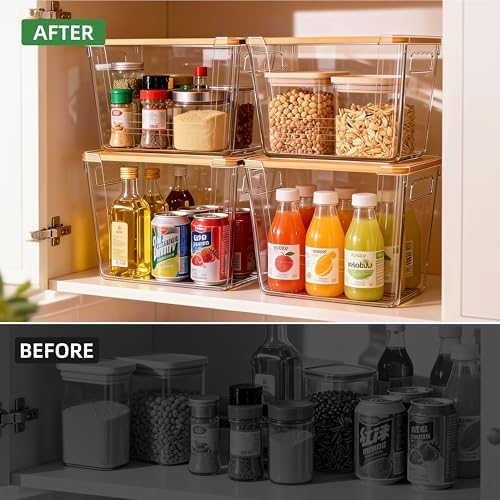 4 Pack Pantry Storage Containers for Onions, Potatoes and Trash Bags