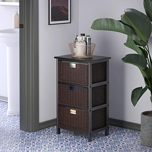 Winsome Omaha Home Storage Rack with 3 Baskets