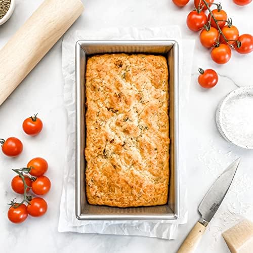 USA Pan Nonstick Standard Bread Loaf Pan, Aluminized Steel, 1 Pound (8.5 x 4.5 x 2.75 Inch) (Pack of 6)