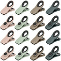 TACGEA Chip Clips, Magnetic Bag Clips with Air Tight Seal for Food Storage, 16 Pieces, Neutral Color