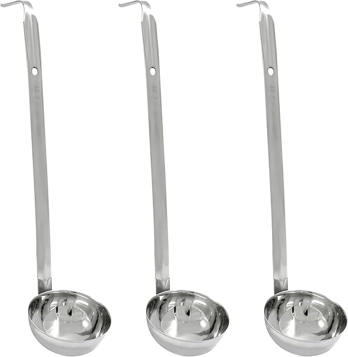Piutouyar 3 Pcs 3 oz Soup Ladle Set, Stainless Steel Ladle by Piutouyar