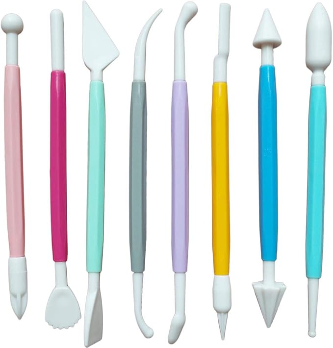 ScivoKaval Marshmallow Fondant Cake Decorating Hand Tool 12 Pcs 5 Sets - Image 2