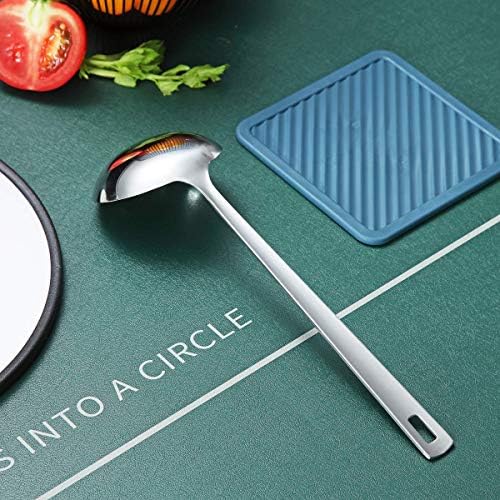Stainless Steel Ladle, Berglander Soup Ladle, Cooking Ladle, Kitchen Ladle, Metal Soup Spoon For Cooking Non-Stick And Heat Resistant, Dishwasher Safe, Easy to Clean