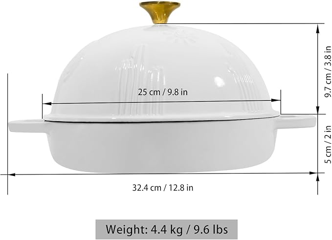 Flavehc Bread Oven Cast Iron Bread Dutch Oven - Image 5
