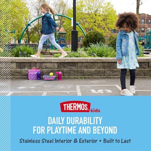 THERMOS FUNTAINER Water Bottle with Straw, Stitch, 12 Ounces (Pack of 6)