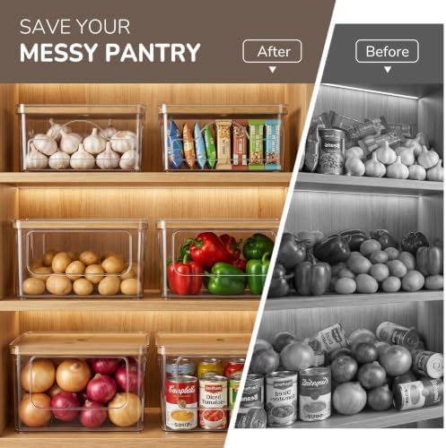 Hudgan Potato Onion and Garlic Storage Bin for Pantry Organizers, 3 Packs