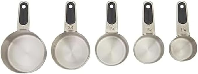 Farberware Professional Set of 5 Stainless Steel Measuring Cups, Precision and by Farberware