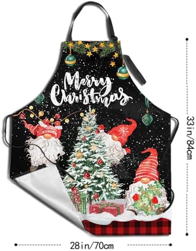 Giwawa Apron Unisex Resistant 33 x 28 inches with 2 Pockets Cooking Kitchen Aprons Suitable for BBQ Grill Drawing Haircut