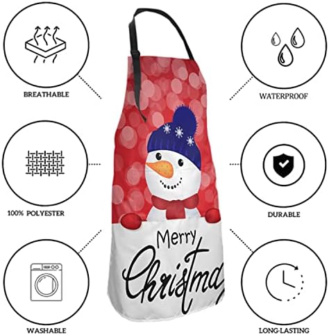 Giwawa Apron Unisex Resistant 33 x 28 inches with 2 Pockets Cooking Kitchen Aprons Suitable for BBQ Grill Drawing Haircut
