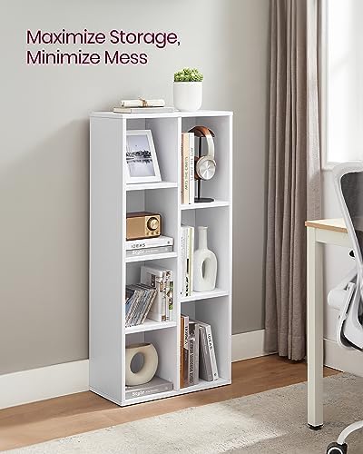 VASAGLE Set of 2 Bookshelves, 5 Cubes, 19.7 x 9.4 x 41.7 Inches