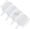 LELE LIFE 4 Pack Same Size Silicone Stretch Lids, Thicker Reusable Sturdy by LELE+LIFE