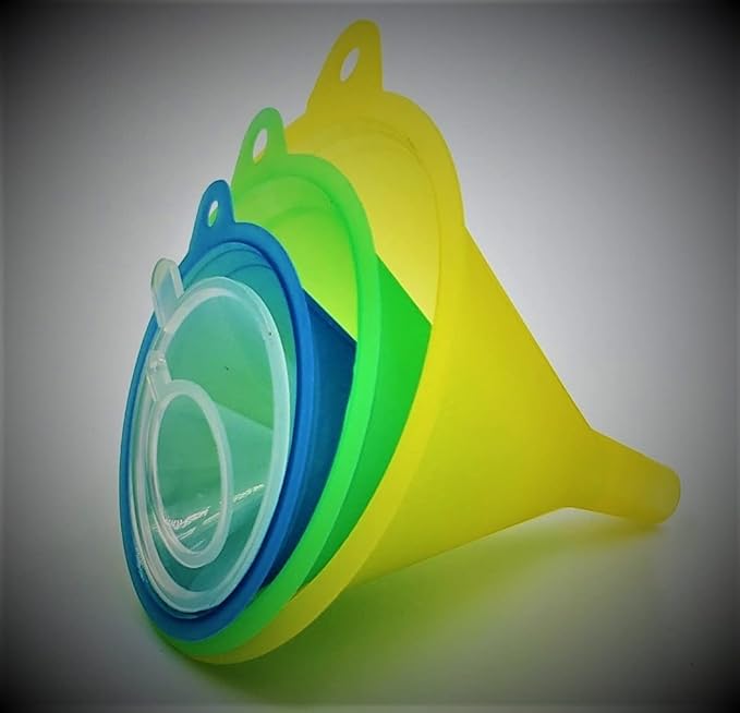 Funnels Variety Set of 5 Mini, Small to Larg Plastic Funnel - Image 2