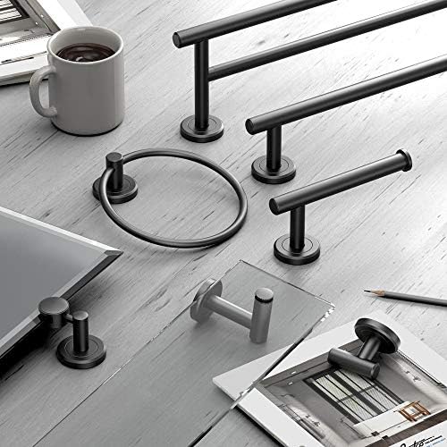 Gatco 4240AMX Latitude II 30-Inch Towel Bar, Wall Mounted Bathroom Towel Holder, Matte Black