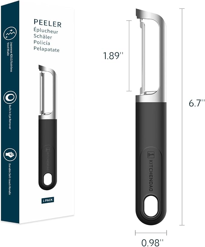 KITCHENDAO Swivel Vegetable Potato Peeler - Image 7
