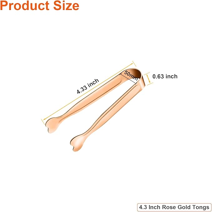 Mini Serving Tongs, Anytrp 18-Packs Stainless Steel Sugar Tongs, 4.3inch Ice - Image 6