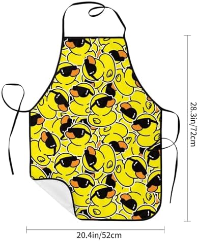 Sigouyinei Waterproof Kitchen Apron For Women Men Soft Bib Work With Pocket